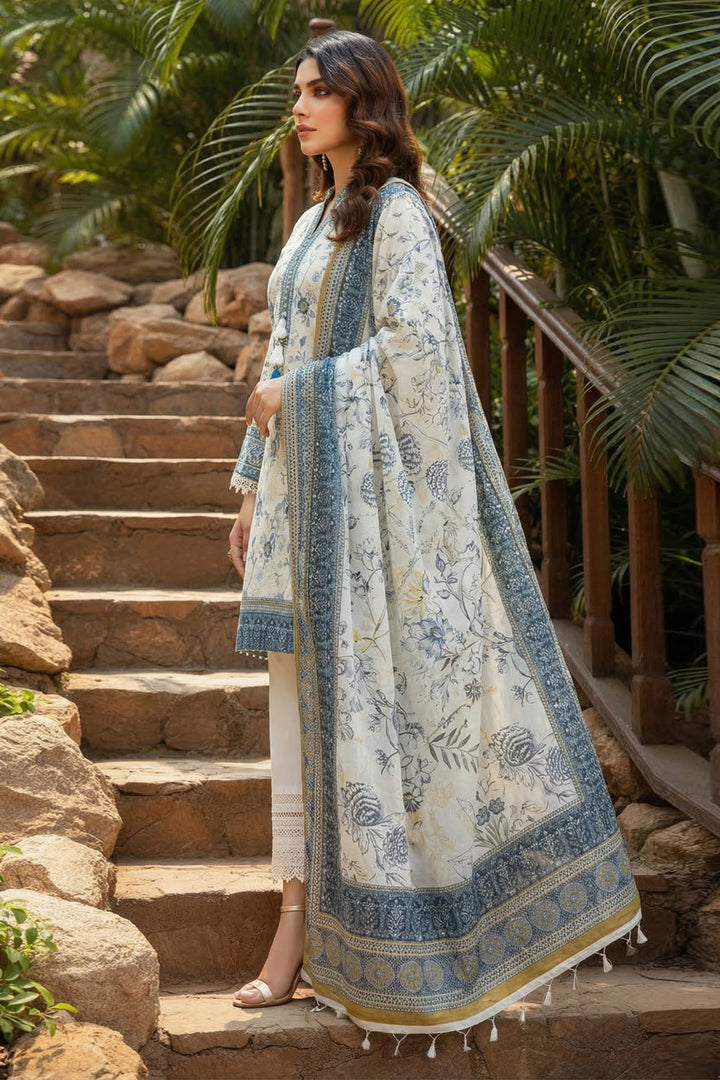 3 Piece Unstitched Platinum Premium Printed Lawn Suit By Jacquard Clothing Summer 2026 Collection