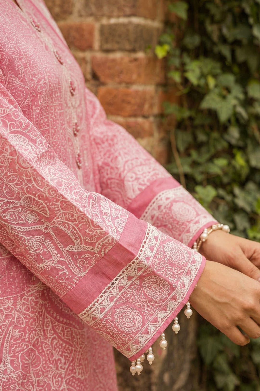 3 Piece Unstitched Rudy Pink Premium Printed Lawn Suit By Jacquard Clothing Summer 2026 Collection