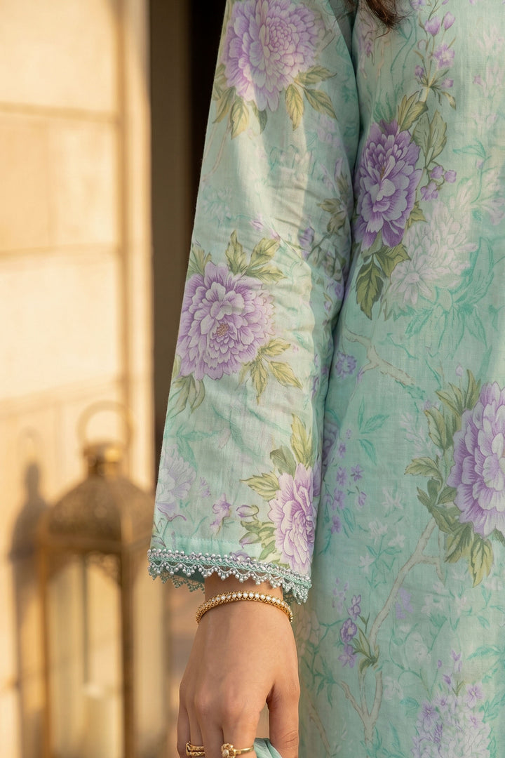 3 Piece Unstitched Teal Premium Lawn