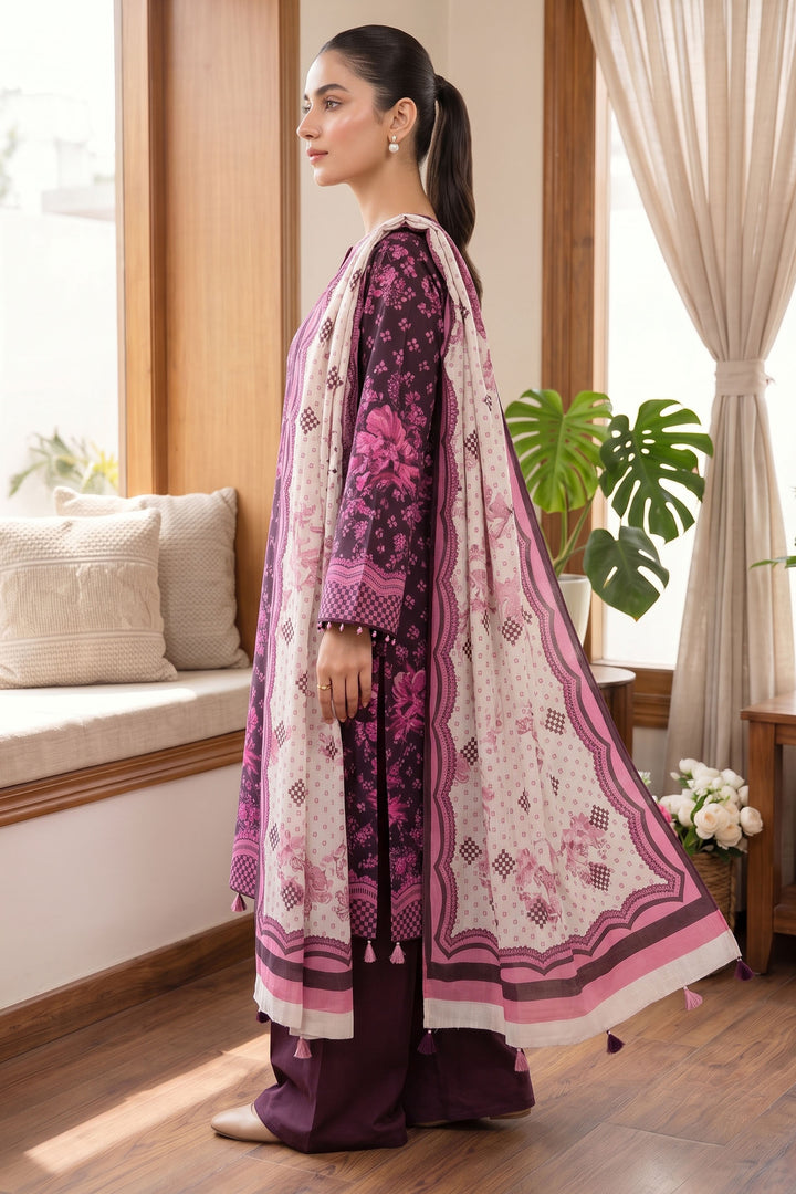 Black 3 Piece Unstitched Premium Printed Lawn