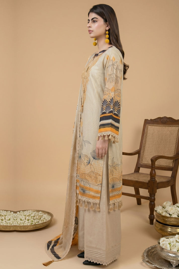3 Piece Unstitched Skin Premium Lawn