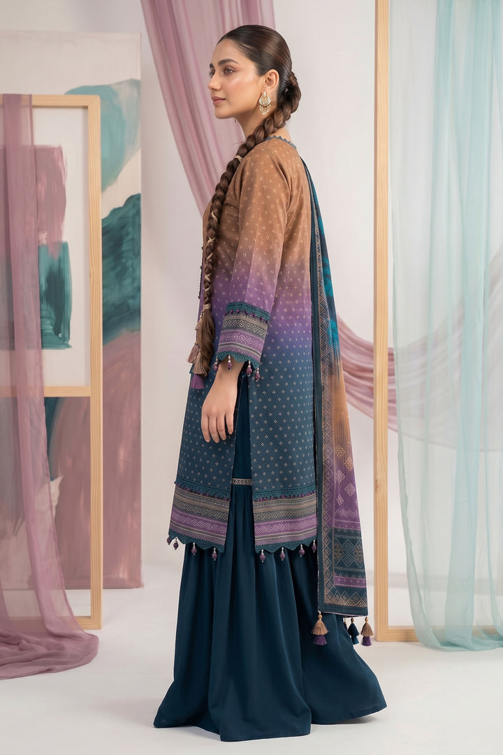 Gradient 3 Piece Unstitched Premium Printed Lawn