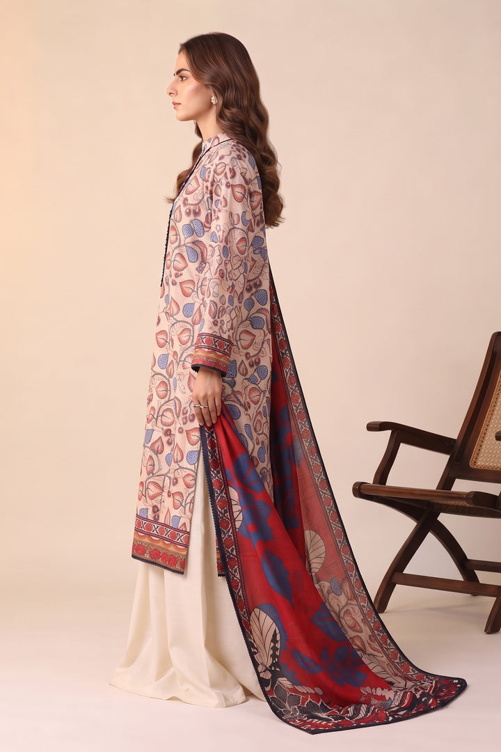 3 Piece Unstitched Skin Khaddar