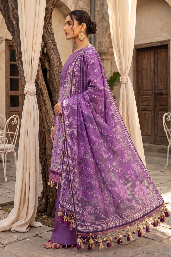 Plum 3 Piece Unstitched Premium Printed Lawn
