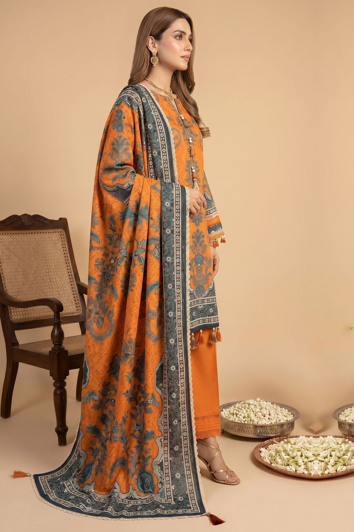 Pumpkin 3 Piece Unstitched Premium Printed Lawn