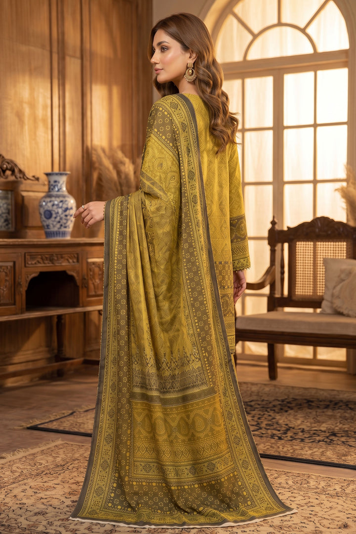 Brass 3 Piece Unstitched Premium Printed Lawn