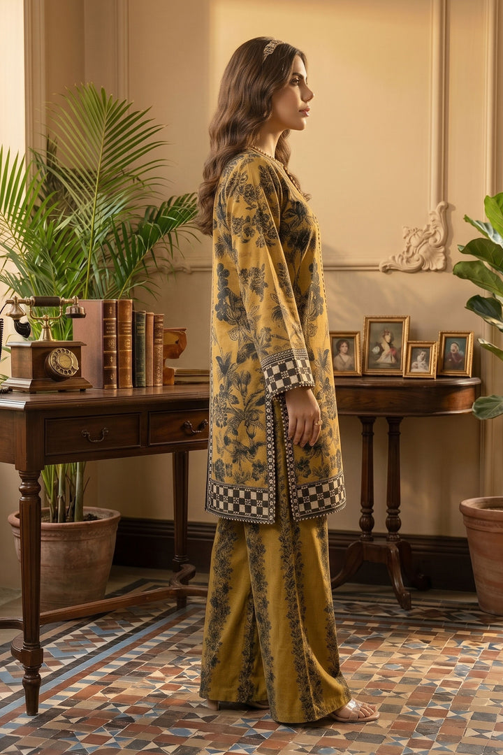 Satin Sheen 2 Piece Unstitched Printed Cambric Co-Ord Set