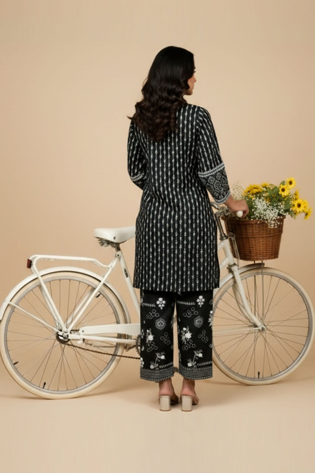 Unstitched Premium Black Printed Co-Ord Set