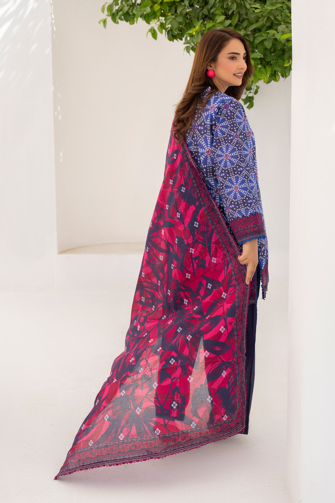 3 Piece Unstitched Plum Premium Lawn