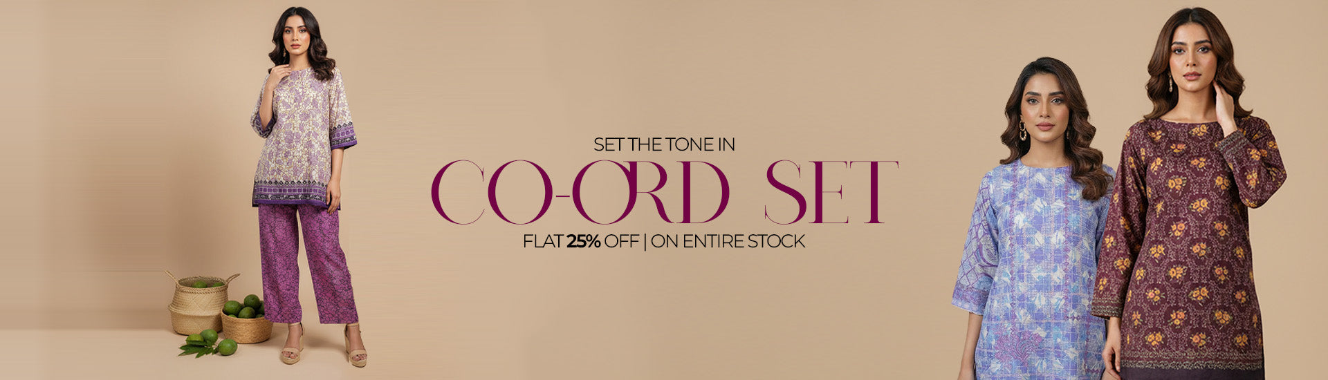 CO-ORDS SETS BANNER - JACQUARD CLOTHING