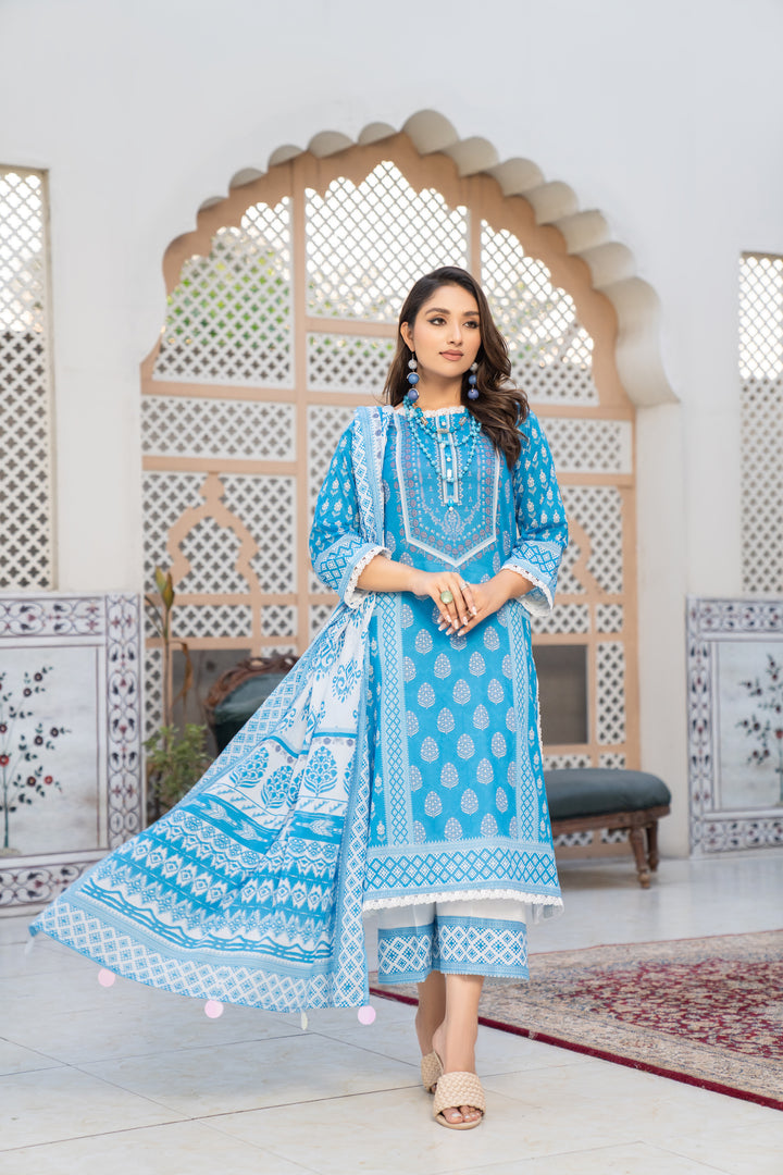 New Arrivals digital printed lawn unstitched collection summer 2023 by jacquard clothing