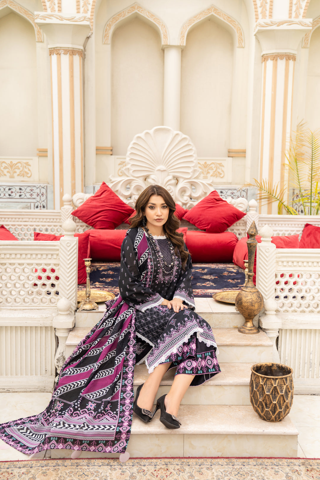 New Arrivals digital printed lawn unstitched collection summer 2023 by jacquard clothing