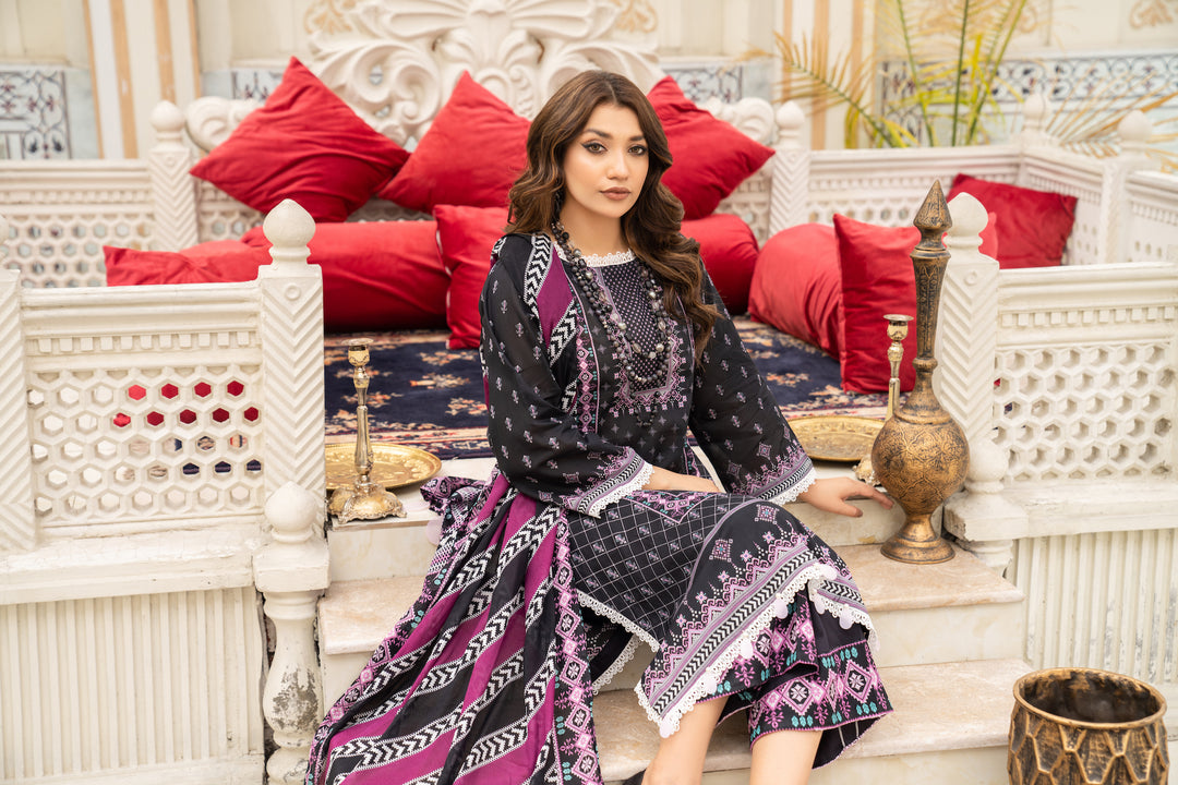 New Arrivals digital printed lawn unstitched collection summer 2023 by jacquard clothing