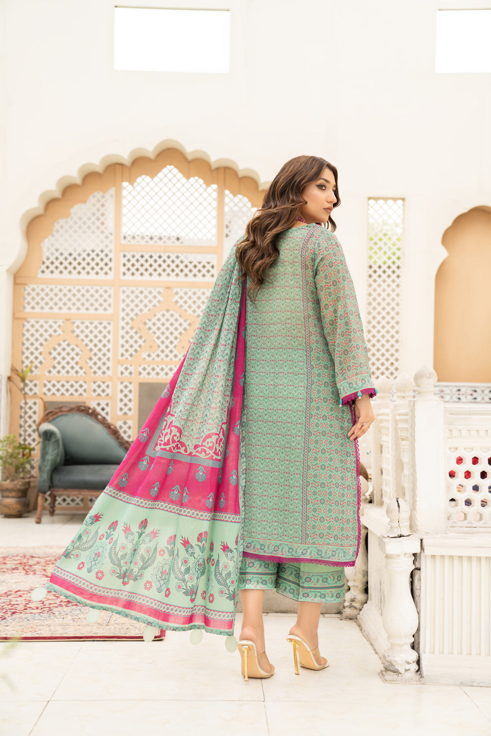 New Arrivals digital printed lawn unstitched collection summer 2023 by jacquard clothing