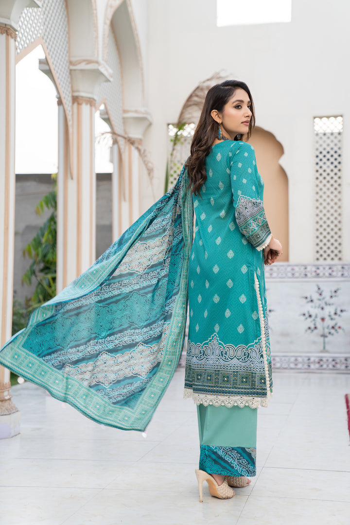 New Arrivals digital printed lawn unstitched collection summer 2023 by jacquard clothing