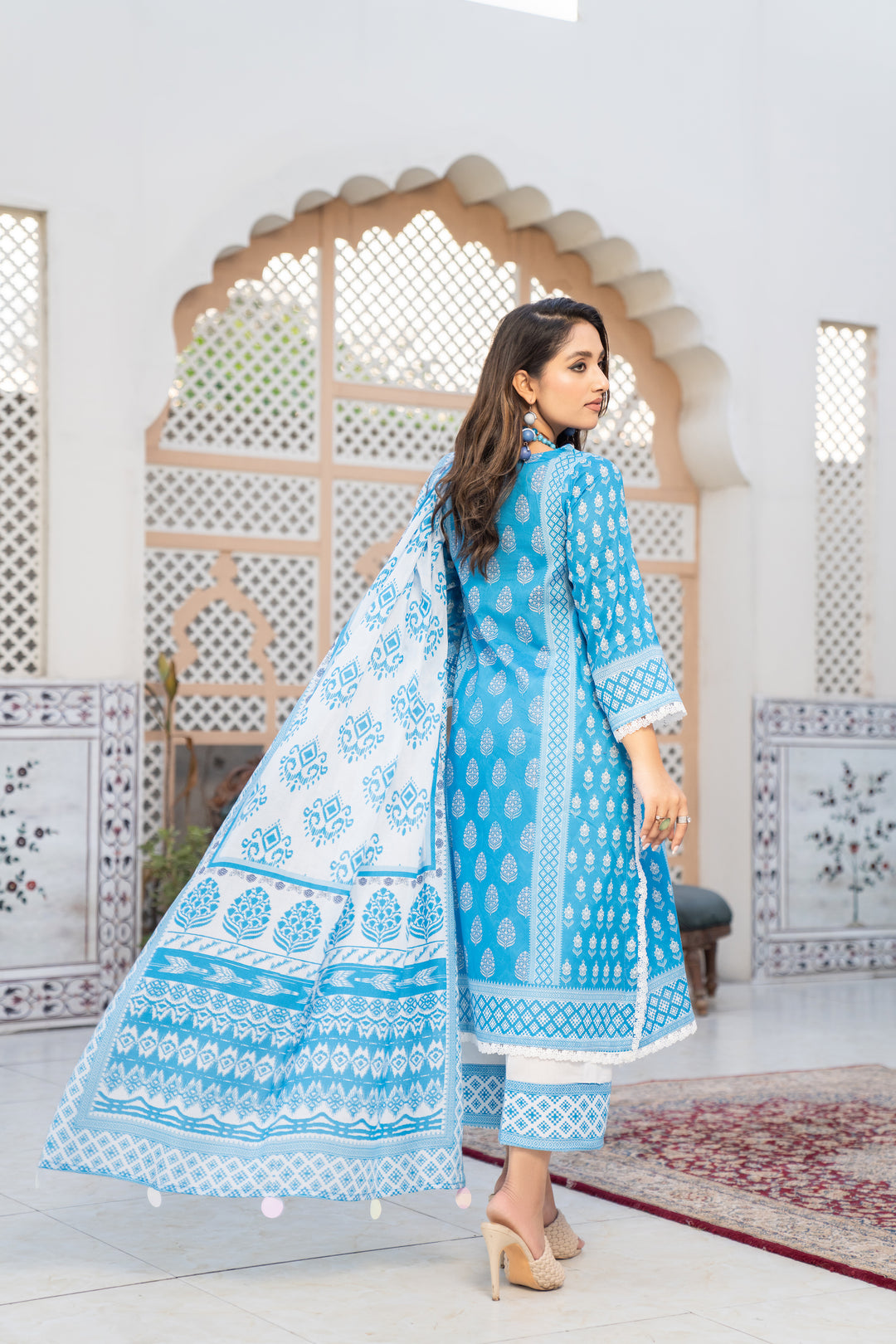 New Arrivals digital printed lawn unstitched collection summer 2023 by jacquard clothing