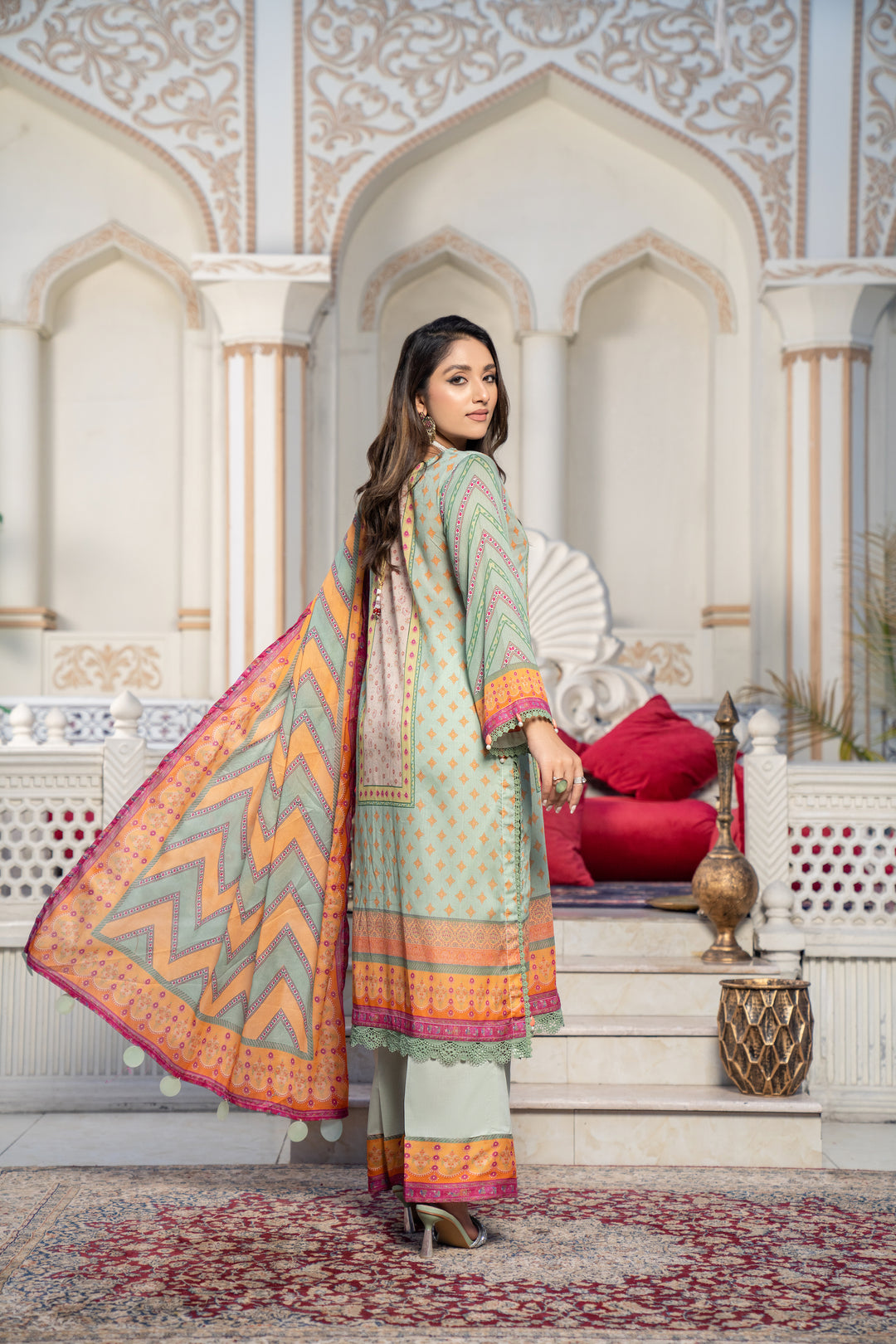 New Arrivals digital printed lawn unstitched collection summer 2023 by jacquard clothing