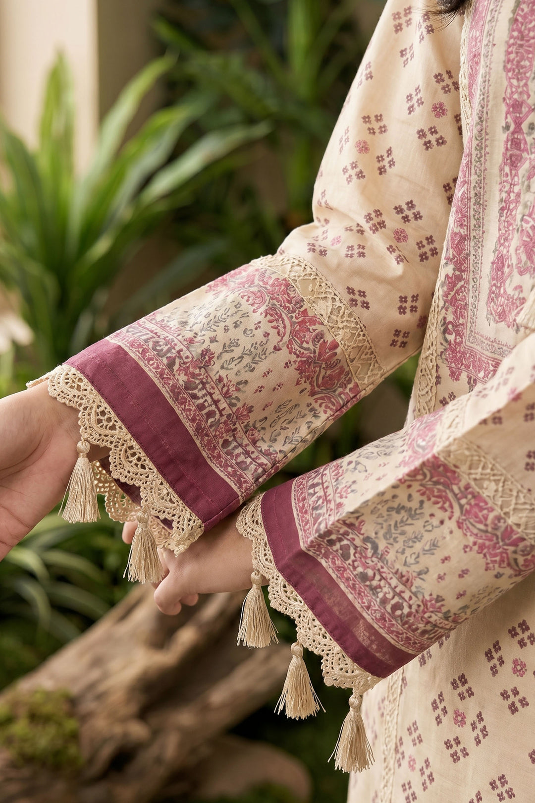Desert Sand 3 Piece Unstitched Premium Printed Lawn Suit By Jacquard Clothing Summer 2026 Hania Manahil Collection