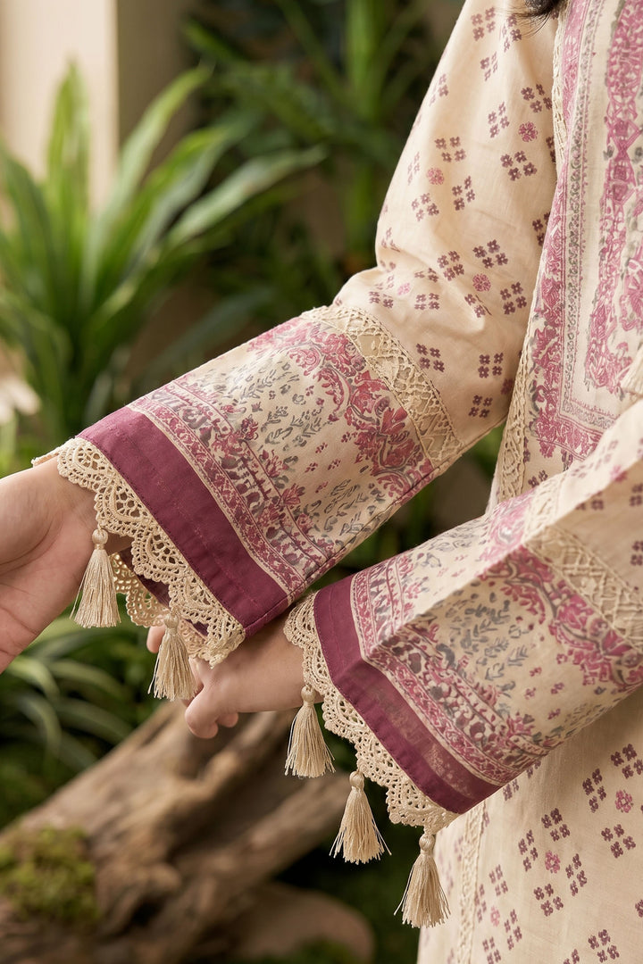 Desert Sand 3 Piece Unstitched Premium Printed Lawn Suit By Jacquard Clothing Summer 2026 Hania Manahil Collection