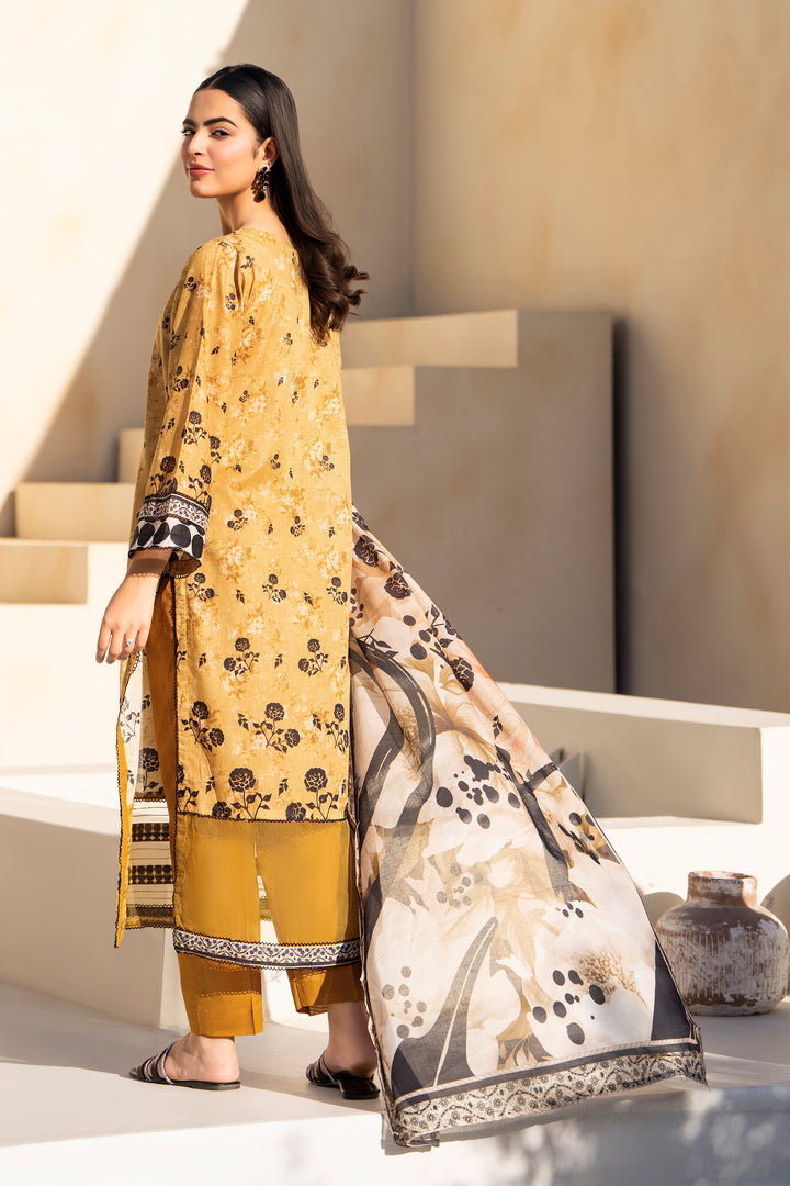 Honey 3 Piece Unstitched Premium Lawn - SU25V5-S1 - JACQUARD CLOTHING