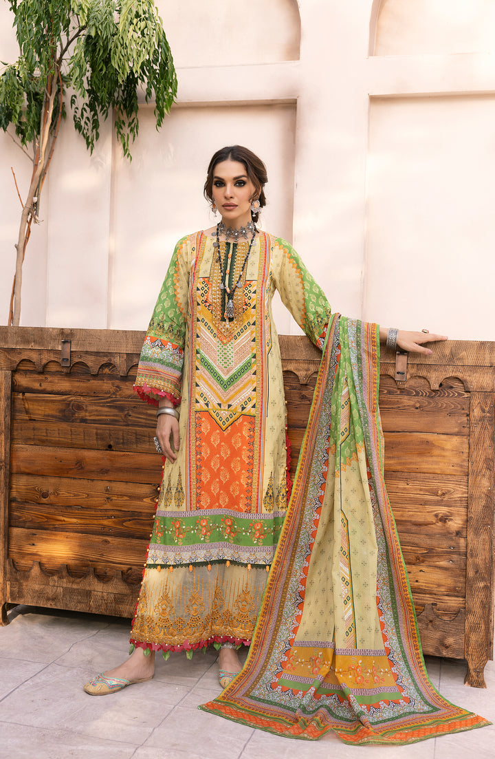 MASTANI COLLECTION / 3PC / PRINTED EMBROIDERED LAWN UNSTITCHED COLLECTION  SUMMER 2023 EID EDIT 2 BY JACQUARD CLOTHING