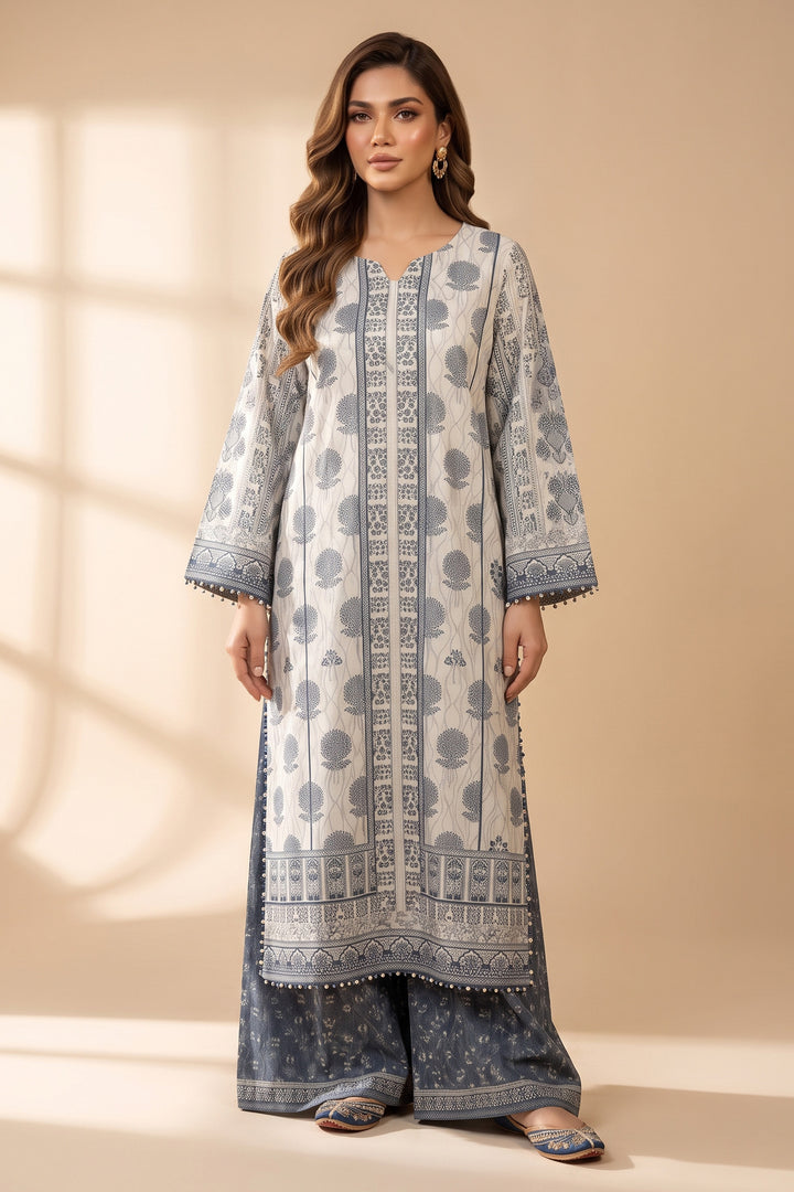 Platinum 2 Piece Unstitched Printed Cambric Co-Ord Set