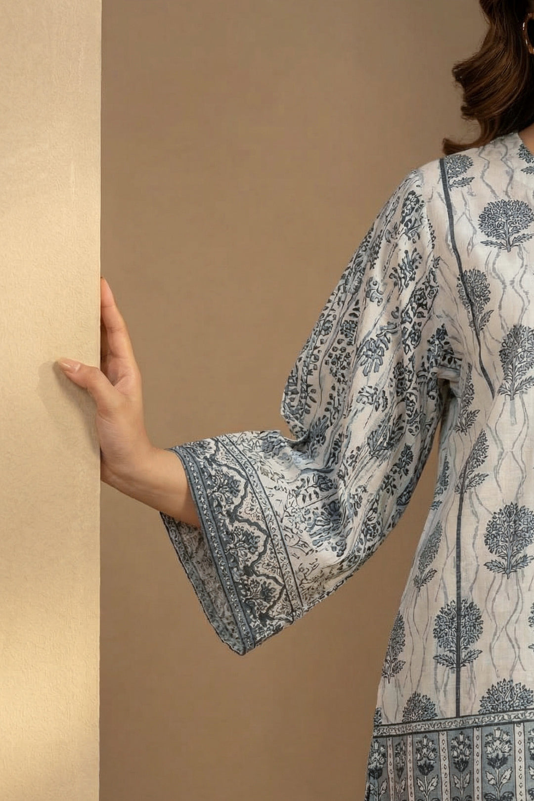 Platinum 2 Pc Unstitched Printed Cambric Co-Ord Set