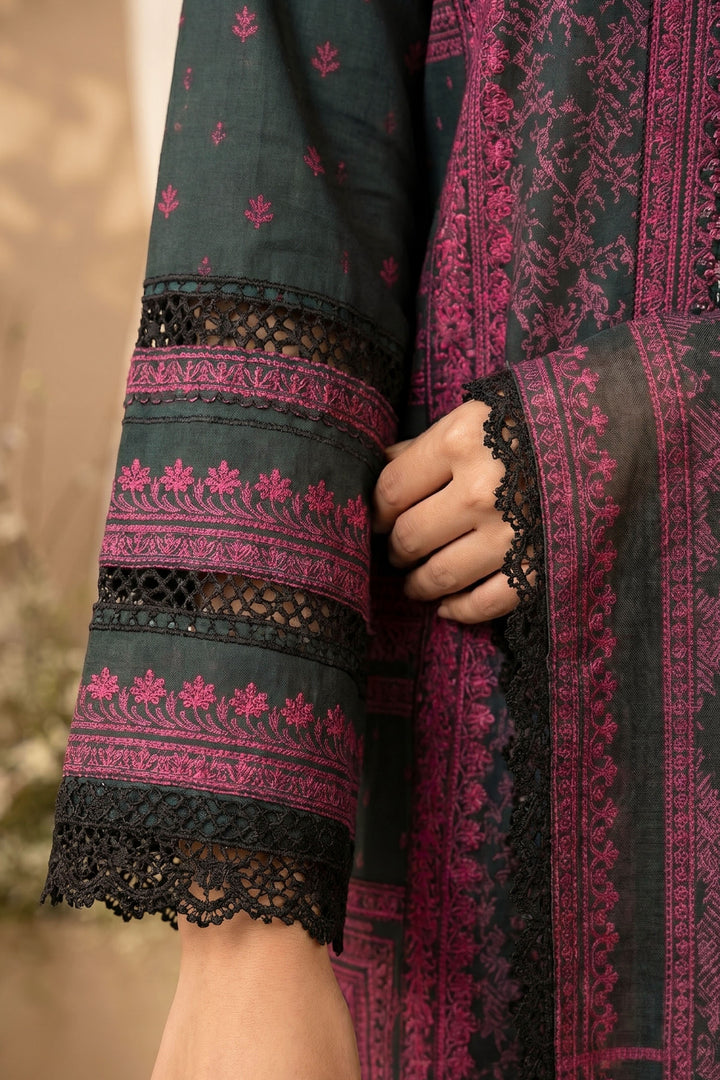 Rifle Green 3 Piece Unstitched Premium Printed Lawn Suit By Jacquard Clothing Summer 2026 Hania Manahil Collection