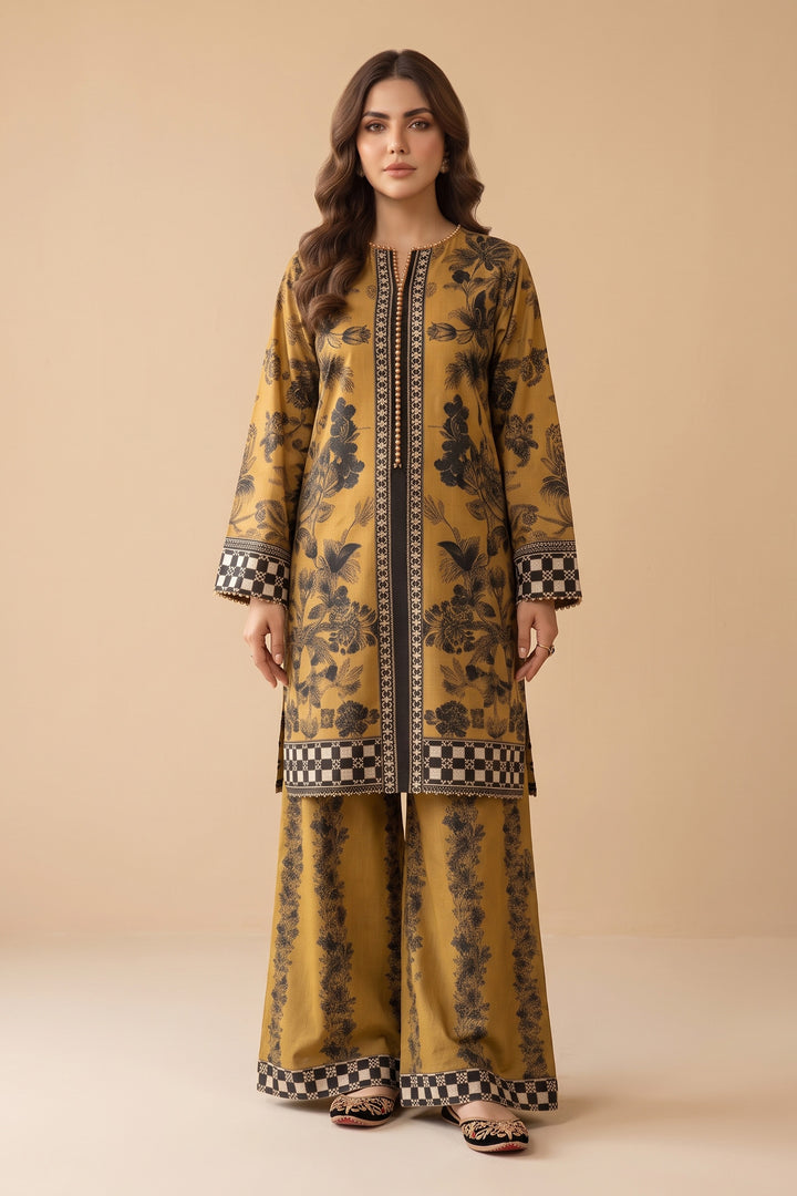 Satin Sheen 2 Piece Unstitched Printed Cambric Co-Ord Set