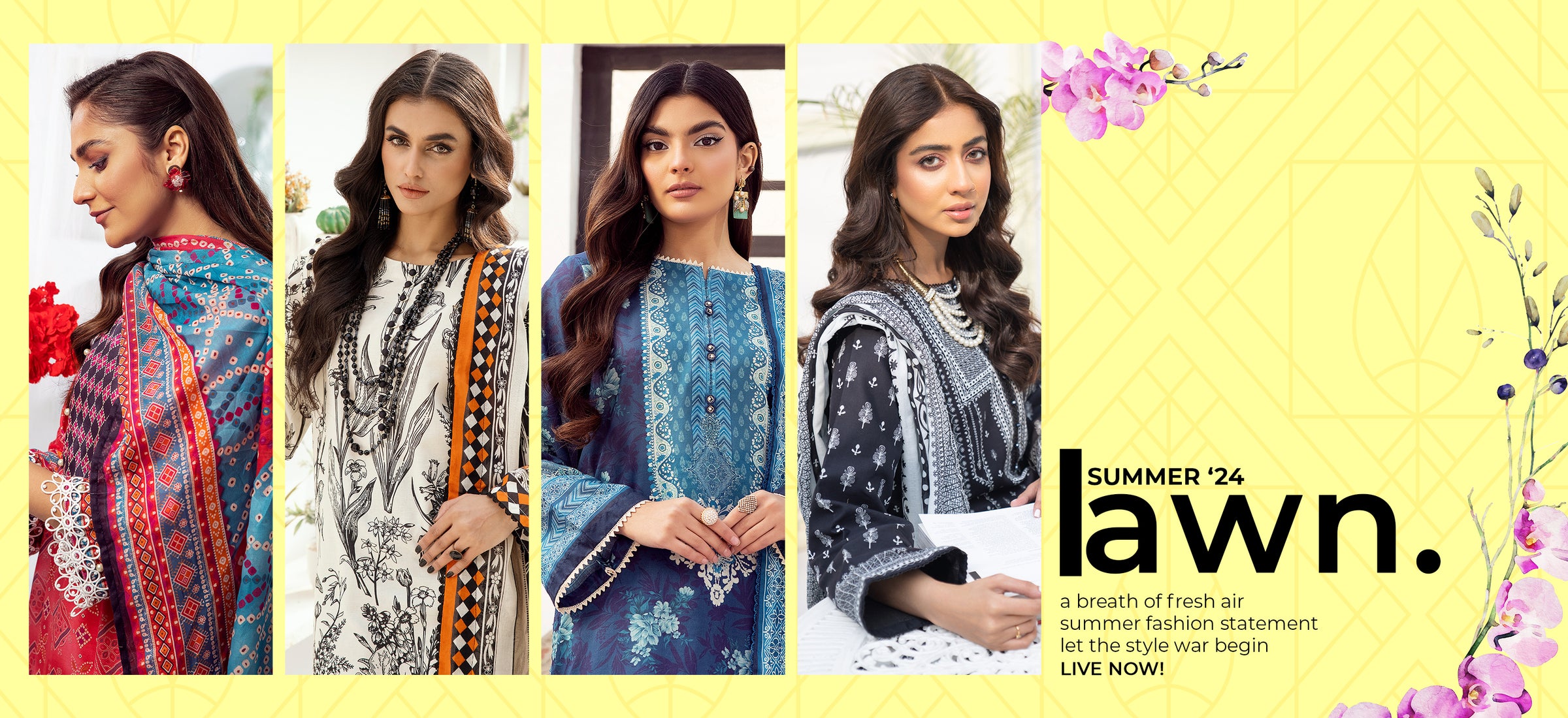 New Arrivals summer 2024 unstitched 3 pcs digital prinyte lawn by jacquard clothing 