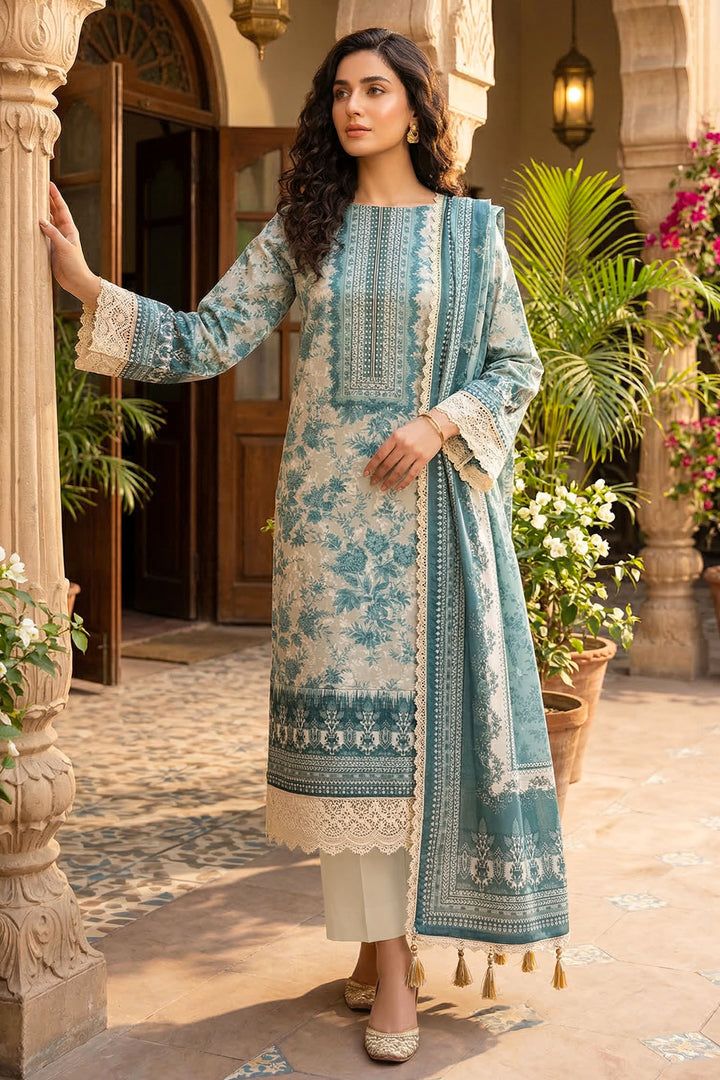 Skin 3 Piece Unstitched Premium Printed Lawn