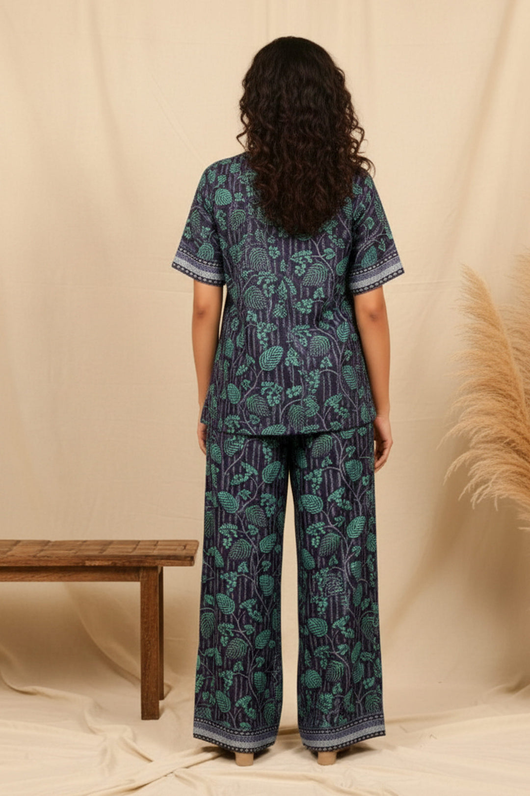 Unstitched Premium Cadet Blue Printed Co-Ord Set By Jacquard Clothing Summer 2026