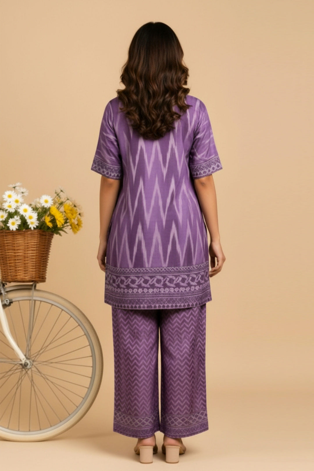 Unstitched Premium Lavender Purple Printed Co-Ord Set By Jacquard Clothing Summer 2026 Collection