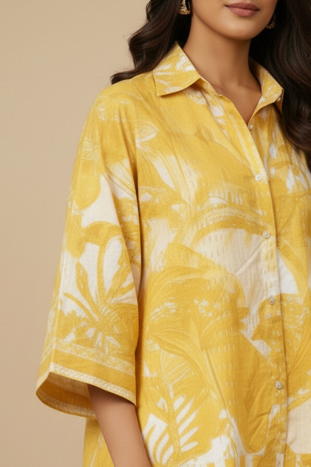 Unstitched Premium Naples Yellow Printed Co-Ord Set By Jacquard Clothing Summer 2026