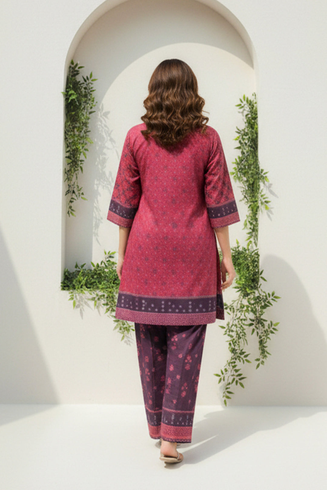 Unstitched Premium Pale Carmine Printed Co-Ord Set Suit By Jacquard Clothing Summer 2026 Collection