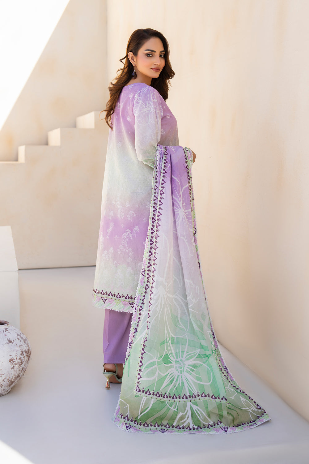 Wisteria 3 Piece Unstitched Premium Lawn - SU25V4-S3 - JACQUARD CLOTHING