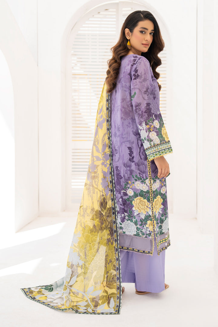 Wisteria 3 Piece Unstitched Premium Lawn - SU25V7-S3 - JACQUARD CLOTHING