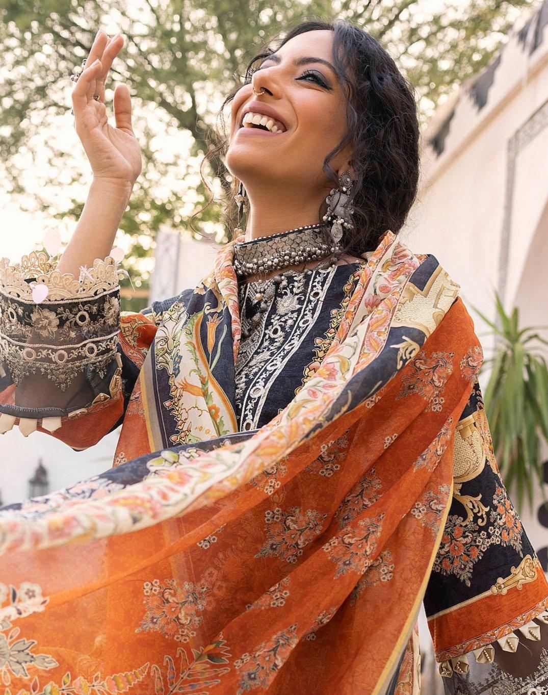ZETA Unstitched 3 Piece Lawn - Jacquard Clothing