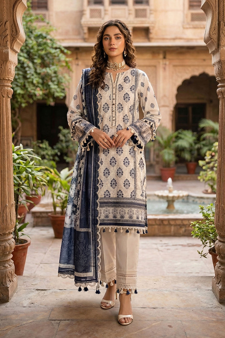 Desert Sand 3 Piece Unstitched Premium Printed Lawn