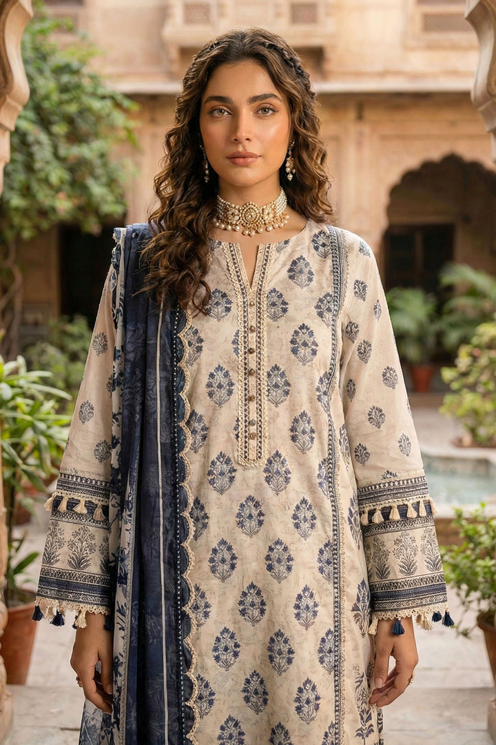 Desert Sand 3 Piece Unstitched Premium Printed Lawn