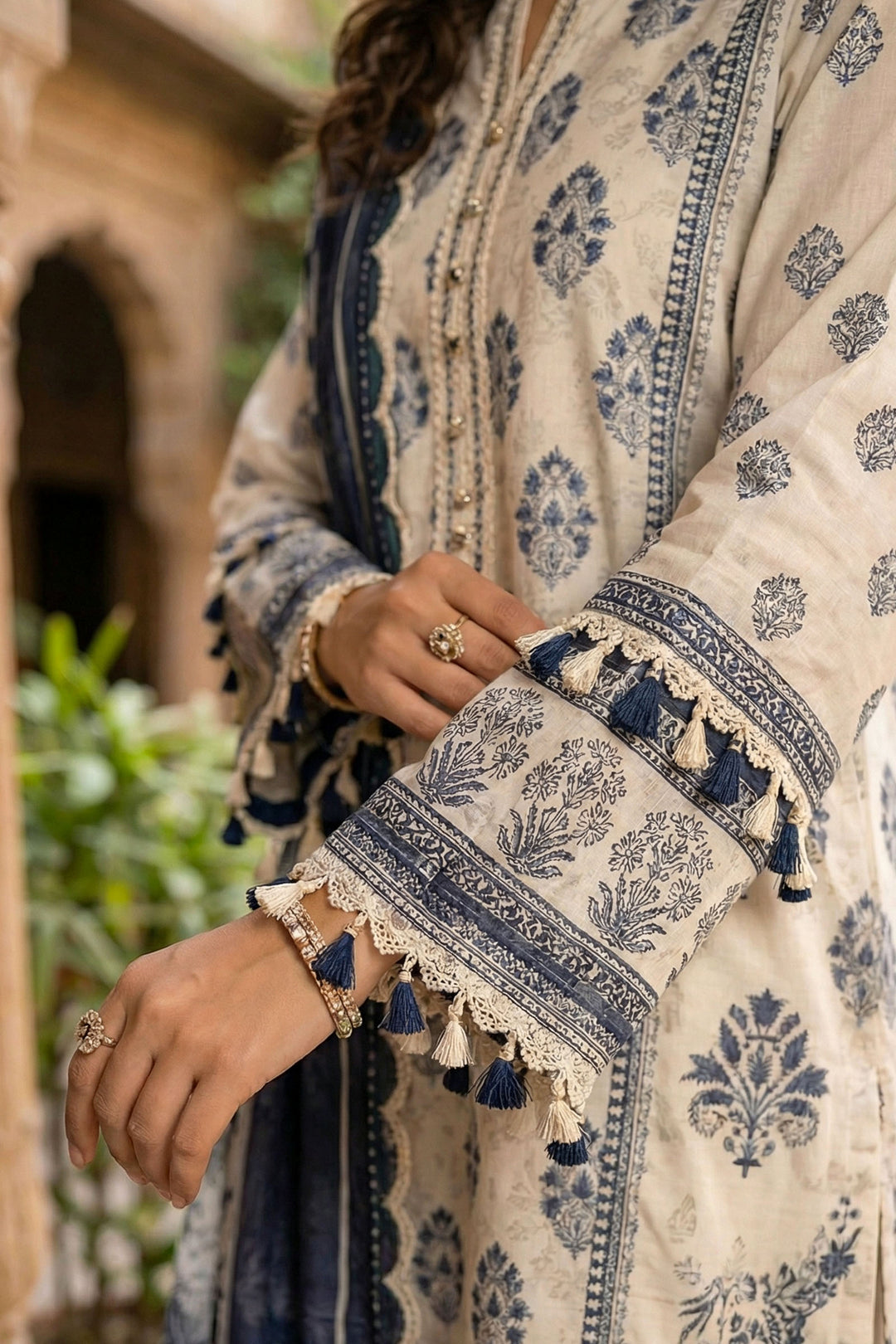 Desert Sand 3 Piece Unstitched Premium Printed Lawn