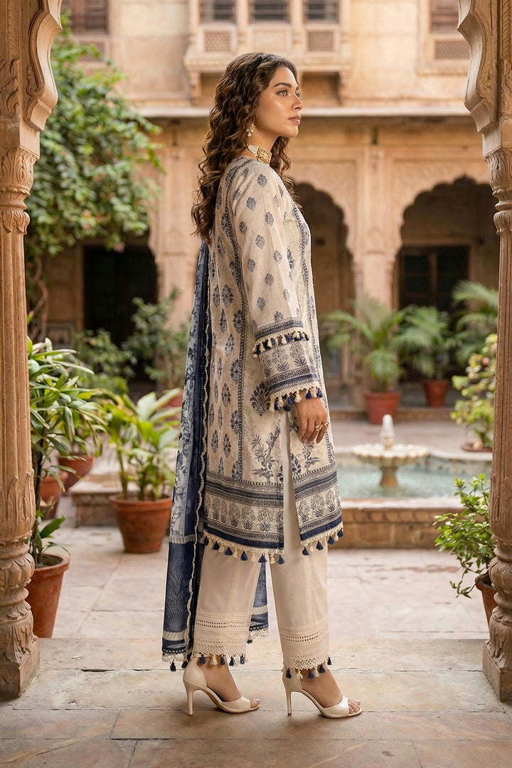 Desert Sand 3 Piece Unstitched Premium Printed Lawn
