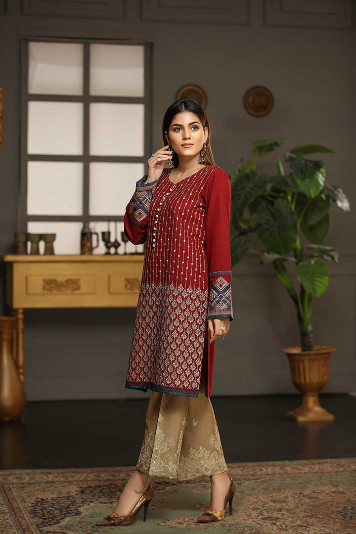 FANTASY MAROON - Jacquard.pk