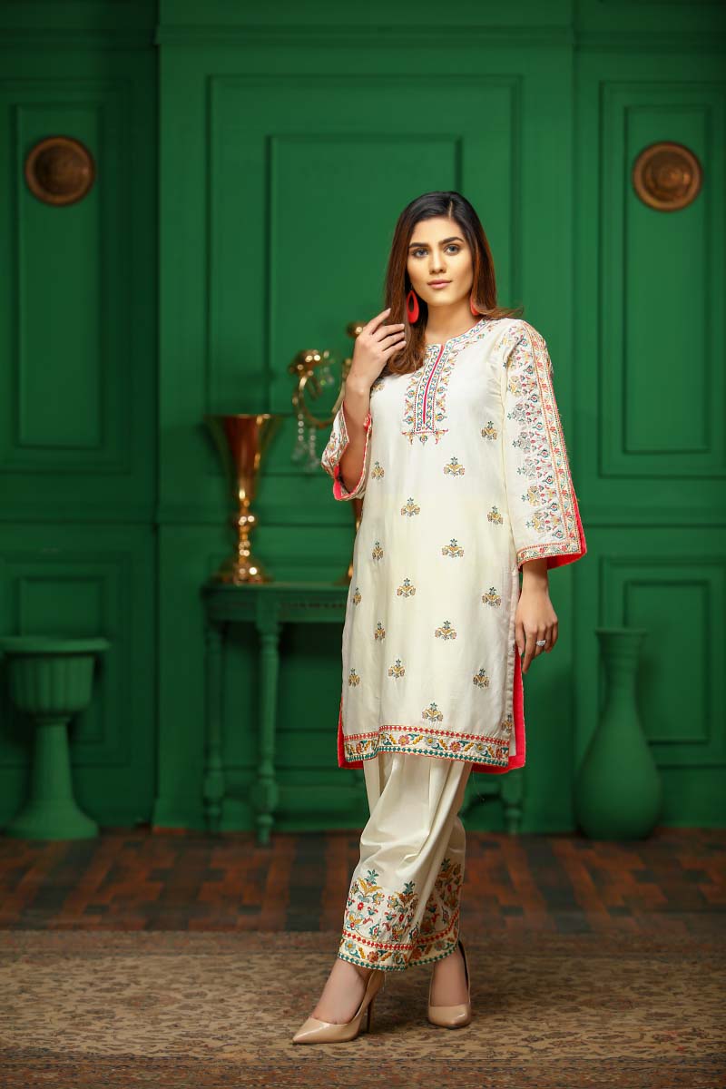 DYED LAWN  / FLORAL DHAGAY - Jacquard