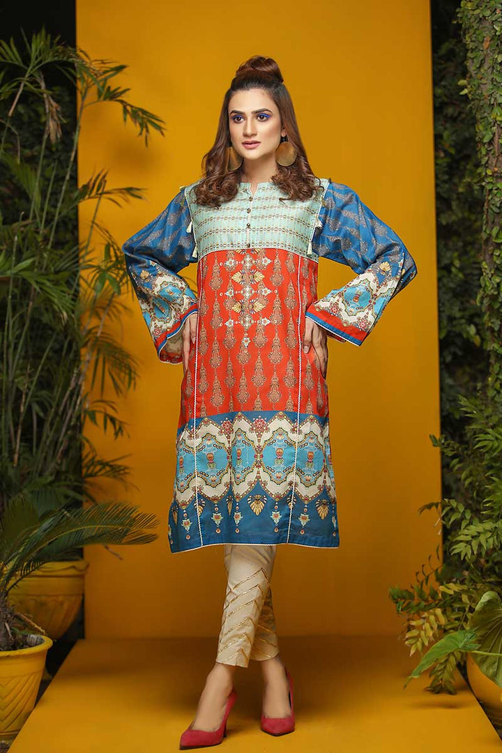 LAWN PRINTED / RUST BAROQUE - Jacquard.pk