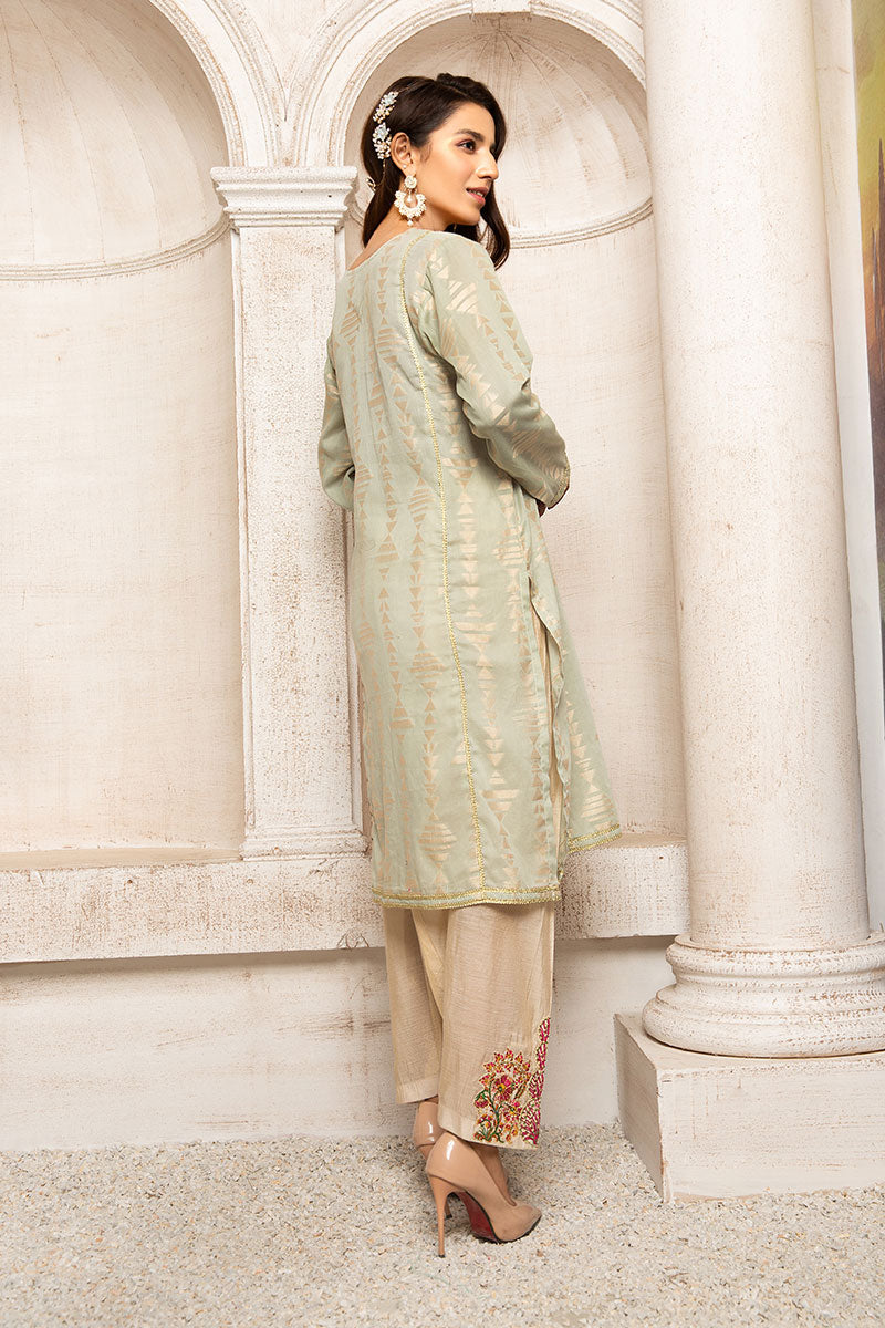 GREEN KASHMIR / SAMPLE - Jacquard