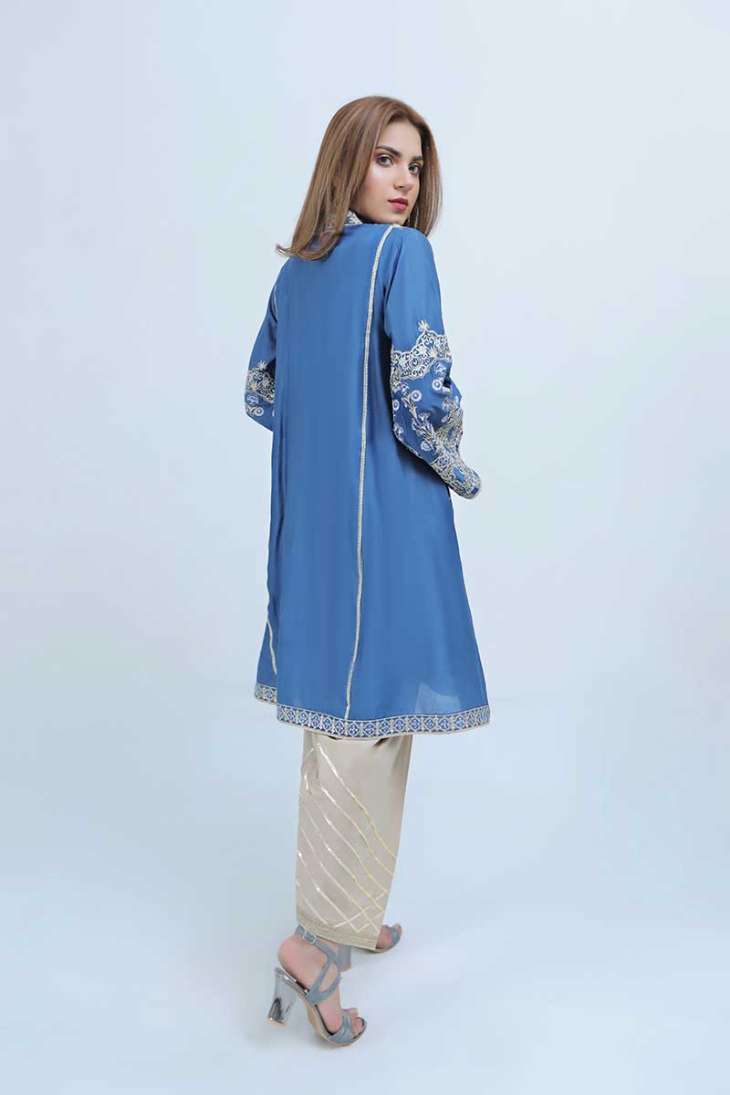 LAWN SHIRT / BLUE FALL - Jacquard.pk