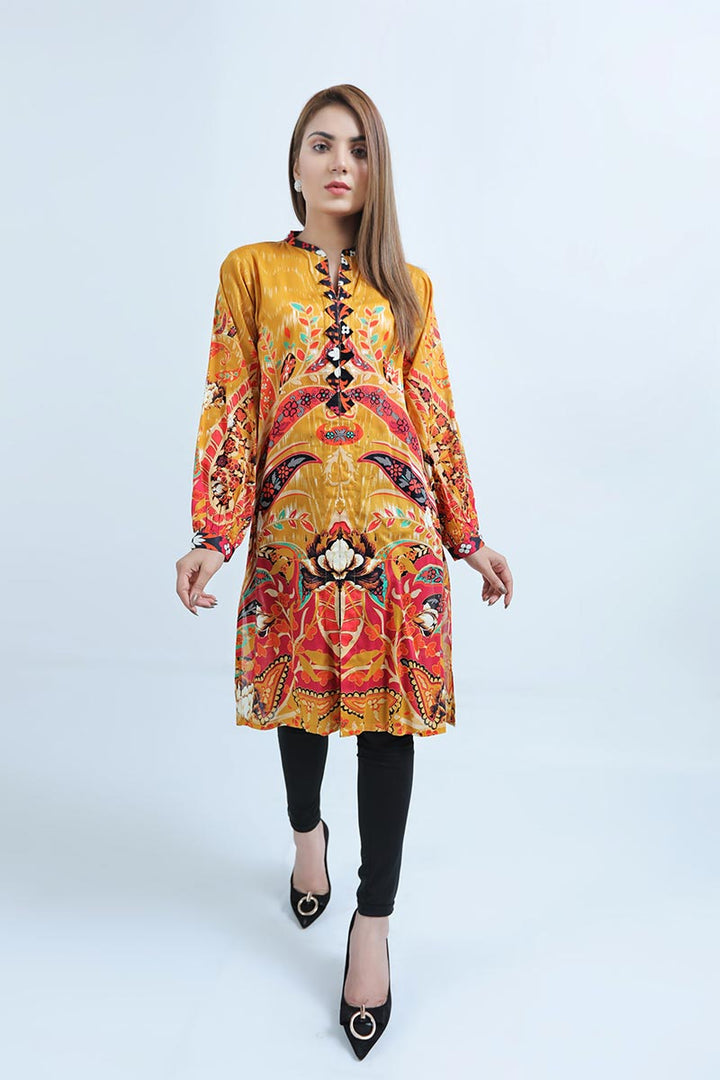 LAWN SHIRT / MUSTARD PAISLEY - Jacquard.pk