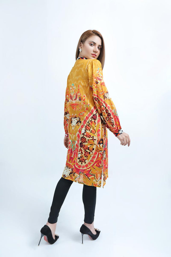 LAWN SHIRT / MUSTARD PAISLEY - Jacquard.pk