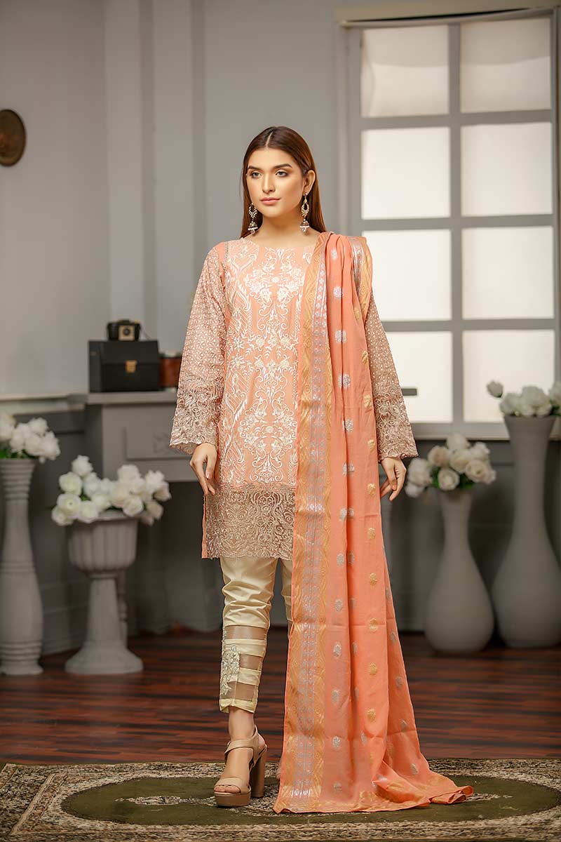 LAWN MASOORI / PEACH SHADOW - Jacquard.pk